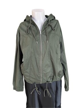 torrid Olive Green Hooded Utility Jacket